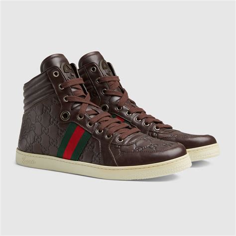 gucci hi tops mens|gucci high top sneaker.